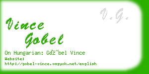 vince gobel business card